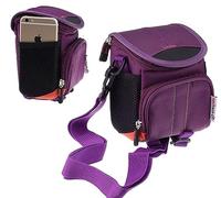 Navitech Purple Camera Shoulder Bag Compatible with Sony Alpha A6400 E-Mount Compact Mirrorless Camera