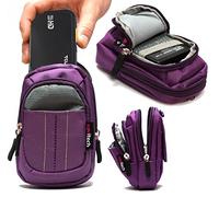 Navitech Purple Digital Camera Case Bag Compatible with The TCL SVC200TCL / SVC400 1.5" LCD Full HD Action Sports Camera