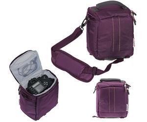 Navitech Purple DSLR SLR Camera Bag For Sony Alpha 6700 APS-C Mirrorless Camera
