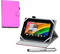 Navitech Purple Faux Leather Case Cover With 360 Rotational Stand Compatible With The Samsung Galaxy Tab 3 10.1/2 10.1 /Note 10.1