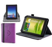 Navitech Purple Leather Case Cover With 360 Rotational Stand Compatible With The Sony Xperia Z2 Tablet