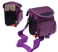 Navitech Purple Portable Camera Shoulder Bag Compatible with The Kodak PIXPRO AZ528 Astro Zoom Bridge Camera
