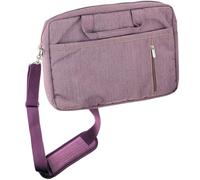 Navitech Purple Sleek Water Resistant Travel Bag - Compatible with YOOHOO 14.9'' Portable DVD Player