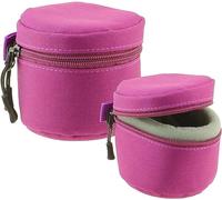 Navitech Purple Water Resistant Camera Lens Protective Case Pouch - Compatible With Canon EF-M 15-45mm f/3.5-6.3 IS STM Lens
