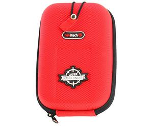 Navitech Red EVA Rangefinder Hard Case/Cover With Carabiner Clip Compatible With The LEICA PINMASTER I/ILeica Pinmaster Pro (I + II) Leica Rangemaster 2700-B