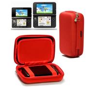 Navitech Red Premium Travel Hard Carry Case Cover Sleeve Compatible With The Nintendo 3DS XL & 3DS