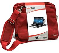 Navitech Red Sleek Premium Water Resistant Laptop Bag - Compatible with The Honor MagicBook 14-14 Inch Laptop