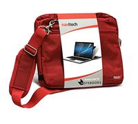 Navitech Ruby Red Sleek Premium Water Resistant Shock Absorbent 10.2 to12.1 inch Laptop / Netbook / Notebook Carry Case / Bag Compatible With The Toshiba NB305, Toshiba NB250, Toshiba Libretto w100, AC100, dot m/u, dot s2, dotu, dot s, Aspire One 721, Aspire One 521, Aspire One Happy, Aspire One D255, Aspire One 533, Aspire One D260 , Aspire One 521