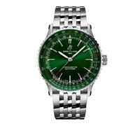 Navitimer Automatic 41mm Mens Watch Green Stainless Steel