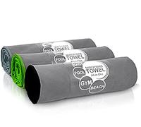 NAVIVVA SPLENDID Microfibre Travel Sports Yoga Towel - Extra Large XXL 180 X 90 - Green Finishing