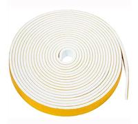 NAVK 8m Self Adhesive Foam Tape Door Window Seal 12mm X 3mm, Door Draught Excluder Weatherstripping, Suit for Door Window Bath Shower, Anti Cold-Wind Noise and Collision- White