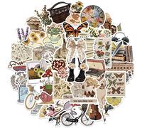 NAVK Personality Vintage Aesthetic Decal Stickers-50Pcs, Vinyl Sticker Decoration for Car Laptop Water Bottle Skateboard Phone Scrapbooking, Trendy Gifts for Girl Boy Adults Teens
