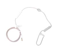 Navna 1.25m Single Ear Earphone 3.5mm Microphone Control and Radiation Protections Safe on Various Devices Without Radiation Single Ear Headphone