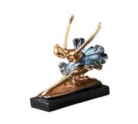 Navna 1. Handcrafted Resin Ballet Dancer Sculpture European Art Statue For Tabletop Shelf Decor Ballet Dancer Desktop Display