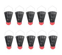 Navna 10Pcs Badminton Type Nesting Device Fishing Lure Basket Cage Thrower Feeder Holder Accessories Easy to Use Soft Baits Throwing Device