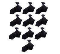 Navna 10PCS Clip On Necktie For Adult Kids With Secure Closure Quick Wear Clip Design Polyester Tie For Office School Event Easy On Necktie