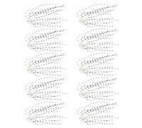 Navna 10Pcs Quick Setups Soft Fishing Lure Replacement Highly Density Squid Skirts Baits for Fishing in Various Water Squid Skirts Baits