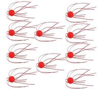 Navna 10Pcs Quick Setups Soft Fishing Lure Replacement Highly Density Squid Skirts Baits for Fishing in Various Water Squid Skirts Baits