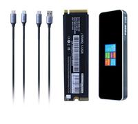 Navna 2280 Solid States Drives Chasses USB3.1 10Gbps Portable Chasses 2280 Internal Hard With LCD Solid States Drive