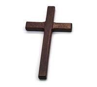 Navna 2pcs Handmade Wooden Crosses Crucifix Christ Ornaments Religious Pendant Crosses Wall Decor Sets
