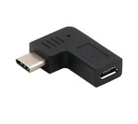 Navna 5Pin Micro USB Female To Type-C Male Adapter Right Angled Portable Conversion Adaptor Support Charging & Data Transfer Type C Data Transfer Adapter