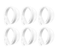 Navna 6Pcs Clear Polyethylene Bird Feeder Cups For Parrots Canaries Detachable Food Water Dispenser With Hooks Easy Install & Unstained Bird Feeder For Parakeets