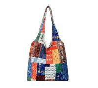 Navna Fashion Canvas Toted Bag Grocery Cloth Bag Shoulder Bags Trendy Shoulders Work Bags Valentines Day Women Girls Ethnic Shoulder Bagwith Inner Pockets