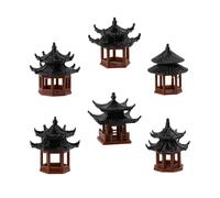 Navna Friendly Chinese Architecture Model Pagoda Statues Set Cultural Home Decoration Art Piece Traditional Building Replicas