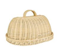 Navna Handwoven Rattan Bread Basket Food Fruit Vegetables Serving Baskets With Cover