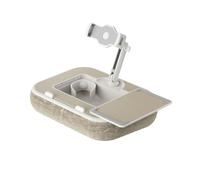 Navna Laptop Tablet Stand Including Built in Drink Holder and Tray Foldable Arms for Relaxed Watching Everywhere Phone Holder