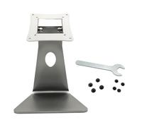 Navna Metal Desktop Display Mount, Silver | Freestanding Monitor Stand, Tilting Head, 75 / 100mm Pattern Fit, Desk Setup Comfort