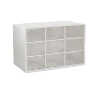 Navna Multiple Compartment Jewelry Box 9 Grids Structure Ideal for Cosmetic Tools Display and Home Decoration Display Case