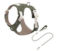 Navna Reflective Adjustable Dog Harness & Set With Soft Padding Breathable Vest For Outdoor Walking Running Removable Pet Chest Harness