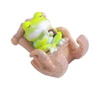 Navna Resin Frog Cellphone Stand With Lovely Design Double Purpose Desk Phone Holder Bracket For Video Watching Stress Relief Frogs Decoration Gift
