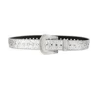 Navna Sequined Rhinestones Belt For Adult Teens Bead Trim Waistband For Pants Blingbling Waiststrap Shimmering Waist Ornament Women Belt
