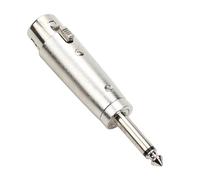 Navna Standard 6.35mm Single Channel Male Plug To 3Pin Female Adapter Connector Converter For Mixing Consoles