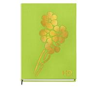Navneet HQ | Flora Case Bound Note Book for Gift and Personal Use | A5 (5.8" x 21cm) | Single Line | 192 Pages | Green