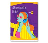 Navneet Youva Trendy Life Long Book Soft Bound Notebook for Students A4 Size 8.25 x 11.7 Inch Single Line 228 Pages Pack of 3