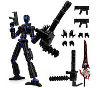 Navoxa T13 Already Assembled Action Figure,T13 Multi-Jointed Movable (Black-Blue)