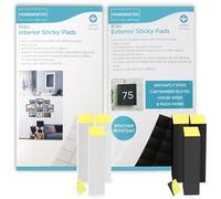 Navoys 160 Interior Sticky Pads - 2 x 2cm Pre-Cut Double Sided Self Adhesive Pads, Sticky Glue Dots for Crafting, DIY, Decorating and More (80pcs External & 80pcs Internal Sticky Pads)