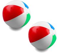Navoys 2 Large Inflatable Beach Balls | 60cm/24 | Sealed Seams | One Way Air Valve | Suitable for Swimming Pools, Beach Activities, Camping and Travel Games