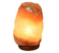 Navoys 3-4kg Natural Himalayan Salt Lamp - 100% Hand Crafted Pink Rock Salt, Releases Negative Ions, Purifying Therapeutic Properties, Wooden Base, Night Lamp, from Foothills of The Himalayas