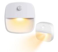 Navoys 50 Lumens LED Motion Sensor Light - 120° Detection Angle, 3m Motion Detection Range No Wiring or Plugs Required, Battery Powered Night Light, Ideal for Stairs, Hallways, Attics, Cupboards
