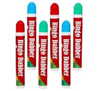 Navoys 6 Bingo Dabbers for Bingo Games - Premium Dauber Markers, Arts and Crafts Pens, Comfortable Grip Traditional Family Game, Educational (6 Bingo Dabbers)