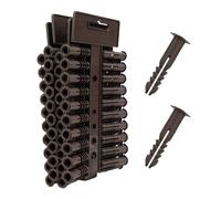 Navoys 6mm Wall Plugs, Masonry Anchors, 80pc - 8m Plugs | 5mm & 6mm rawl plugs, expands for firm grip, fits shelves, brackets, hooks, fixings, plastic build, durable hold