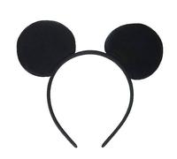 Navoys Black Mickey Mouse Ears Headband - Cartoon Mouse Ears, Fancy Dress, One Size, for Children and Adults, Mickey Headband Accessory (Mickey Ears (1 Set))