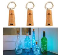 Navoys Bottle Cork Lights 1.2m - Bright White Wine Bottle Fairy Lights for Wedding, Party, Garden & Christmas Table Decorations (3pk Bright White (1.2m Each))