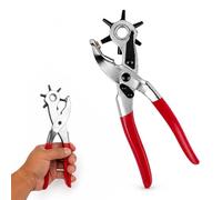 Navoys Heavy Duty Revolving Leather Hole Punch Pliers | 6 Size Rotary Punch