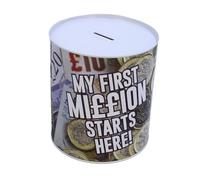 Navoys Money Tin Savings Box | My First Million | 15m x 13cm