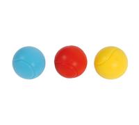 Navoys Pack of Three Soft Ball Set for Children - 70mm Soft Foam Tennis or Cricket Balls, Soft Balls for Children’s Games, Sponge Ball for Kids Playtime - Comes in Blue, Yellow and Red